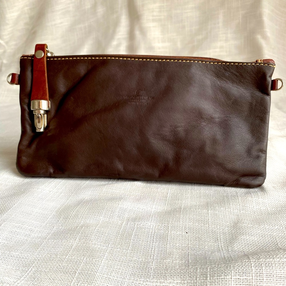 Genuine Italian leather clutch